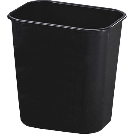 RUBBERMAID COMMERCIAL 3.25 gal Rectangular 13 QT Standard Deskside Wastebasket, Black, Plastic RCP295500BK